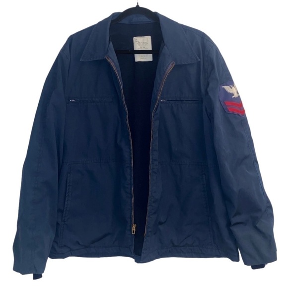 Vintage US NAVY USN Military Utility Full Zip Naval Deck Field Jacket Size 48R - Picture 3 of 10